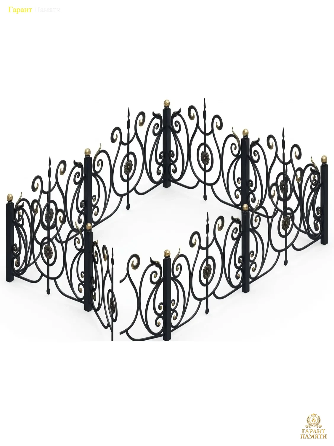Кованая ограда Лира